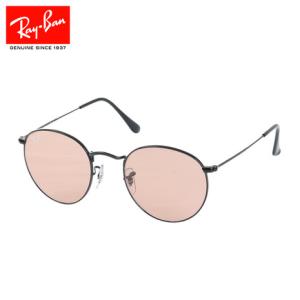 レイバン（RAY-BAN）（メンズ）サングラス ROUND METAL WASHED LENSES 3447002/4B50 UV｜SuperSportsXEBIO Yahoo!店