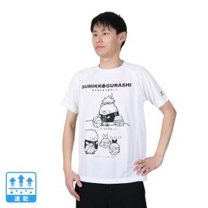 ファイテン（PHITEN）（メンズ、レディース）Tシャツ 半袖 レディース メンズ すみっコぐらし バスケ B 3123JG53610 白 速乾｜SuperSportsXEBIO Yahoo!店