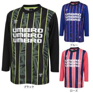 アンブロ（UMBRO）（キッズ）サッカーウェア ジュニア THE THIRD グラフィック長袖プラクティスシャツ UUJWJB51｜supersportsxebio