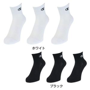 チャンピオン（CHAMPION）（メンズ、レディース）サポートフィット クォーターレングスソックス 3足組 CMSCY203｜supersportsxebio