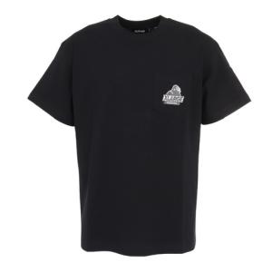 エクストララージ（XLARGE）（メンズ）Tシャツ 半袖 メンズ ワンポイント シンプル 黒 ブラック 胸ポケット 綿100% SLANTED OG 101233011015-BLACK｜supersportsxebio