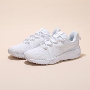 ナイキ（NIKE）（キッズ）ジュニア スポーツ シューズ スターランナー4 NN PS ホワイト DX7614-100 スニーカー 通学 運動靴 カジュアル 日常履き クッション性