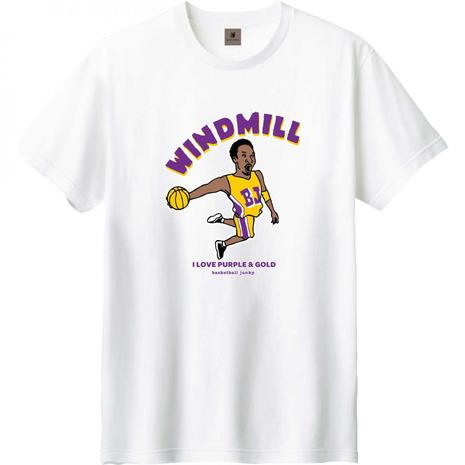 ジャンキー（メンズ、レディース）バスケットボールウェア windmill 半袖Tシャツ BSK23E...
