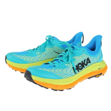 ホカ（HOKA）（メンズ）ランニング シューズ マファテ スピード4 グリーン イエロー 11299...