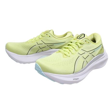 アシックス（ASICS）（レディース）ランニング シューズ ゲル カヤノ 30 イエロー ホワイト ...