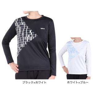 ウイルソン（Wilson）（レディース）テニスウェア レディース クルーネック長袖Tシャツ 443255｜SuperSportsXEBIO Yahoo!店