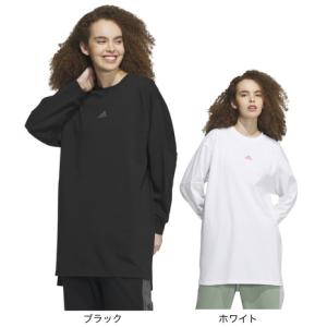 アディダス（adidas）（レディース）長袖Tシャツ レディース ワーディング ルーズフィット  チュニック IEH94｜SuperSportsXEBIO Yahoo!店