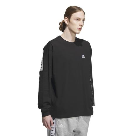 アディダス（adidas）（メンズ、レディース）ワーディング ルーズフィット Tシャツ 長袖 IEH...