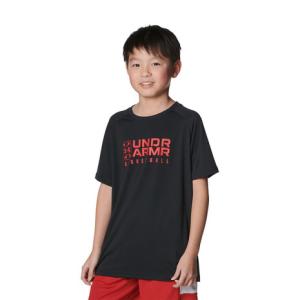 アンダーアーマー（UNDER ARMOUR）（キッズ）バスケットボールウェア ジュニア テック ロゴ ショートスリーブTシャツ 1384729 002 速乾