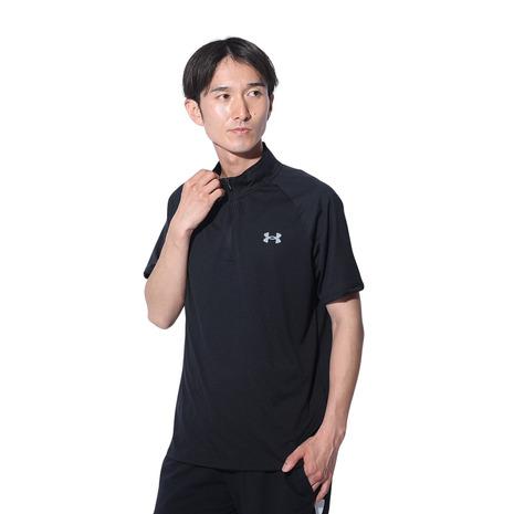 アンダーアーマー（UNDER ARMOUR）（メンズ）テック ショートスリーブ 1/2ジップTシャツ...