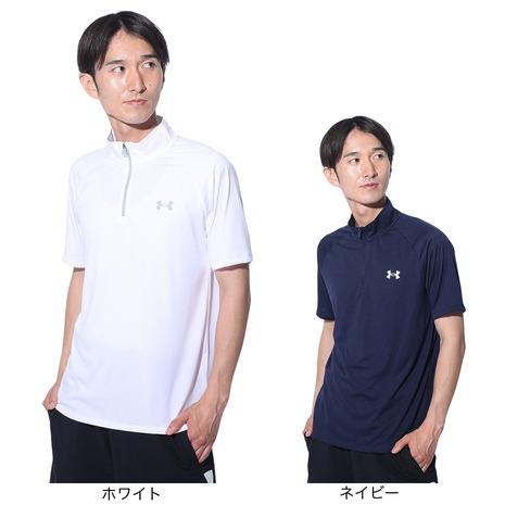 アンダーアーマー（UNDER ARMOUR）（メンズ）テック ショートスリーブ 1/2ジップTシャツ...