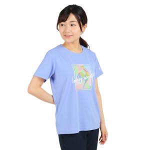 ルコックスポルティフ（lecoqsportif）（レディース）半袖Tシャツ レディース SUNSCREEN ビッグロゴ QMWVJA03 PP｜supersportsxebio