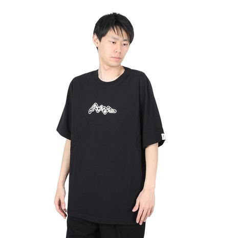 マナスタッシュ（MANASTASH）（メンズ）カタカナロゴTシャツ 792-4134016 BLAC...