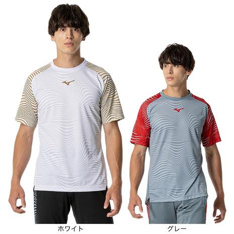 ミズノ（MIZUNO）（メンズ、レディース）サッカーウェア フィールドシャツ 半袖Tシャツ P2MA...