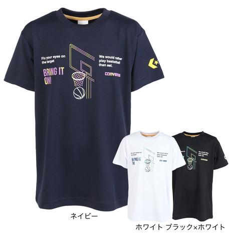 コンバース（CONVERSE）（キッズ）バスケットボールウェア ジュニア プリントTシャツ CB44...