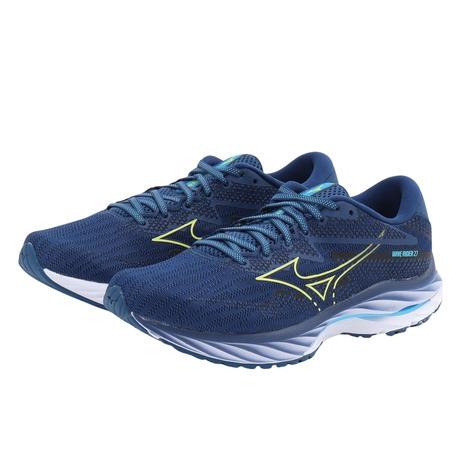 ミズノ（MIZUNO）（メンズ）ランニングシューズ ジョギングシューズ ウエーブ ライダー 27 J...