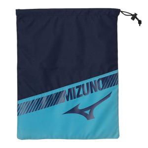 ミズノ（MIZUNO）（メンズ、レディース）バック シューズ袋 ネイビー×ブルー 33JMB00381｜SuperSportsXEBIO Yahoo!店