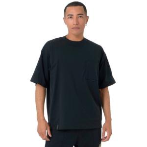 ニューバランス（new balance）（メンズ）半袖Tシャツ ラッシュガード MT1996 Tシャツ AMT45019 BK ブラック 吸汗速乾 4wayストレッチ UPF40+