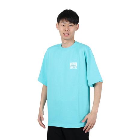 リーフ（REEF）（メンズ）スクエアロゴ半袖Tシャツ RFTEM2412-BLU