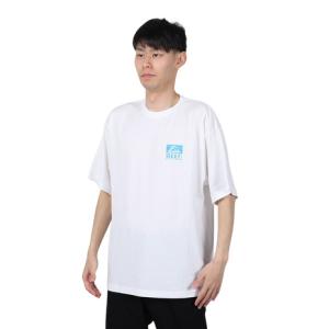 リーフ（REEF）（メンズ）スクエアロゴ半袖Tシャツ RFTEM2412-WT/BLの商品画像