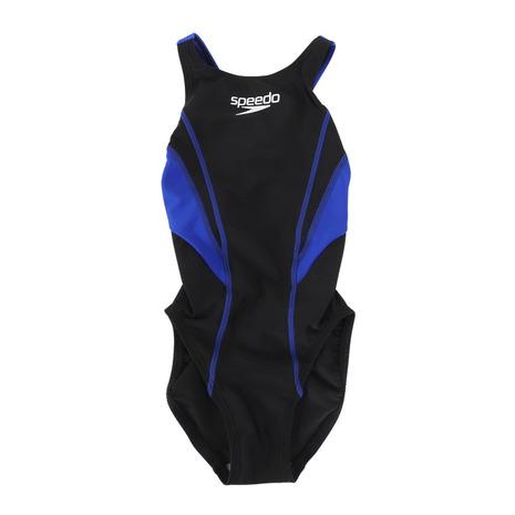 スピード（SPEEDO）（キッズ）競泳水着 女子 フレックスゼロ2 ガールズ エイムカットスーツ W...