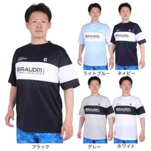 ジローム（GIRAUDM）（メンズ）ドライプラス メッシュ Tシャツ CT4S0029-TR863-GRES BLK｜supersportsxebio