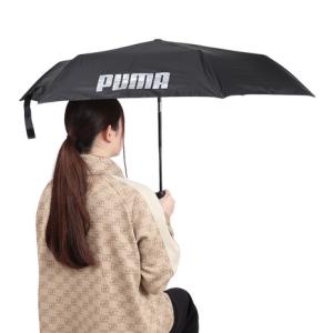 プーマ（PUMA）（メンズ、レディース）大人用折畳み 晴雨兼用 無地 55cm 自動開閉傘 PBP67WJ55 BK｜supersportsxebio