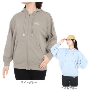 アディダス（adidas）（レディース）ワーディング ルーズフィット フリース フルジップパーカー JSY18-IM8737｜supersportsxebio