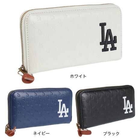 イーカム（メンズ、キッズ）MLB 長財布 ロサンゼルスドジャース ロゴ型押し LA-1406P-02