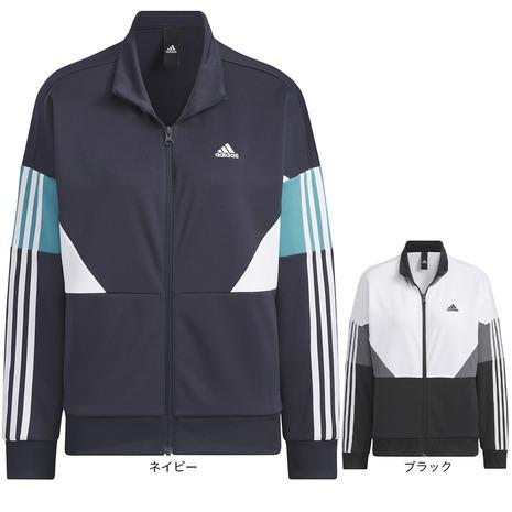 アディダス（adidas）（レディース）シーズナル スポーツウェア ルーズフィット カラーブロック ...