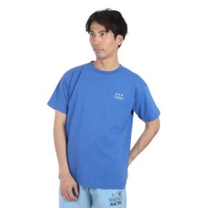 アクター（AKTR）（メンズ）バスケットボールウェア FEEL FREE ショートスリーブ コットン Tシャツ 124-041005 BL｜supersportsxebio