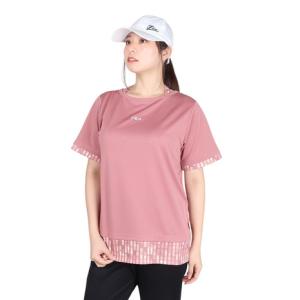 フィラ （FILA） （レディース） テニスウェア レディース 総柄 フェイク半袖Tシャツ FL6842-19の商品画像