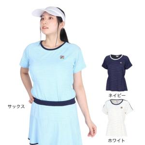 爆買 フィラ（FILA）（レディース）テニスウェア レディース ゲームシャツ レインボー VL2801