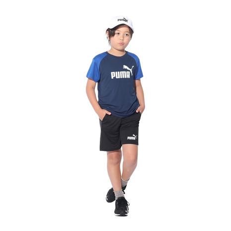 プーマ（PUMA）（キッズ）ボーイズ ポリ 半袖Tシャツ &amp; ショーツセット 849634 14 N...