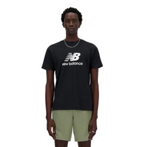 ニューバランス（new balance）（メンズ）大谷選手着用モデル Stacked Logo ショートスリーブTシャツ MT41502BK｜SuperSportsXEBIO Yahoo!店