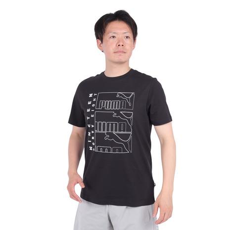 プーマ（PUMA）（メンズ）グラフィックス トリプル NO1 ロゴ 半袖 Tシャツ 681156 0...