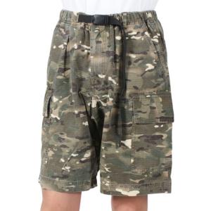 ワイルドシングス（WILD THINGS）（メンズ）高耐久 バイオウォッシュ加工 カモリップ ショートパンツ WT24040AD-CAMO カーキ