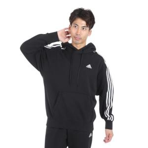 アディダス（adidas）（メンズ）エッセンシャルズ プラス スリーストライプス フレンチテリー プルオーバーパーカー KWF08-JF3976｜supersportsxebio