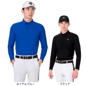 テーラーメイド （TAYLORMADE） （メンズ） ゴルフウェア サイドロゴ長袖ポロシャツ TL379の商品画像