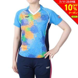 【10%OFFクーポン対象！5/23まで】ティーエスピー（TSP）（レディース）卓球ウエア シャツ レディース イオーネシャツ 032414 0120｜SuperSportsXEBIO Yahoo!店