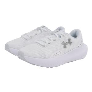 アンダーアーマー（UNDER ARMOUR）（レディース）ランニングシューズ チャージドサージ4ワイド ホワイト 3028571 101 スニーカー ジョグ クッション性 軽量