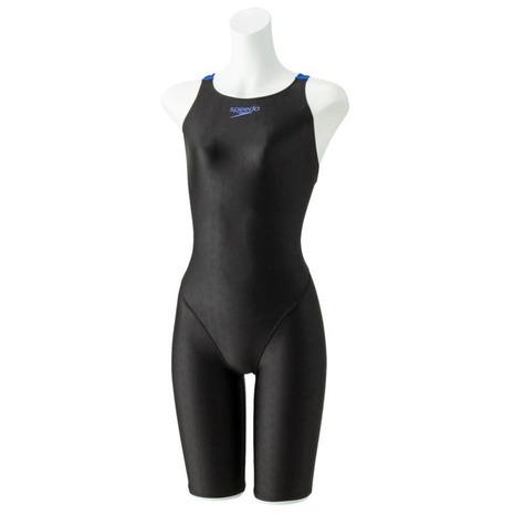 スピード（SPEEDO）（キッズ）水着 ガールズ 女児 フレックスシグマ2 セミオープンバックニース...