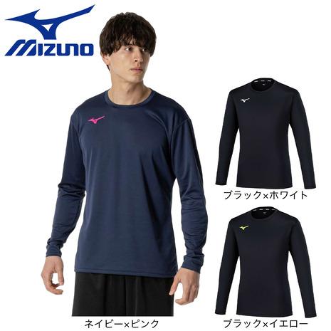 ミズノ（MIZUNO）（メンズ、レディース）バレーボールウェア 長袖 Basicプラクティスシャツ ...