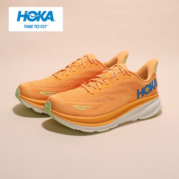 ホカ（HOKA）（メンズ）ランニングシューズ クリフトン9 ワイド オレンジ 1132210-SLR...