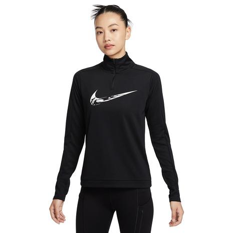 ナイキ（NIKE）（レディース）スウッシュ ドライフィット 1/4ジップ ランニング ミッドレイヤー...