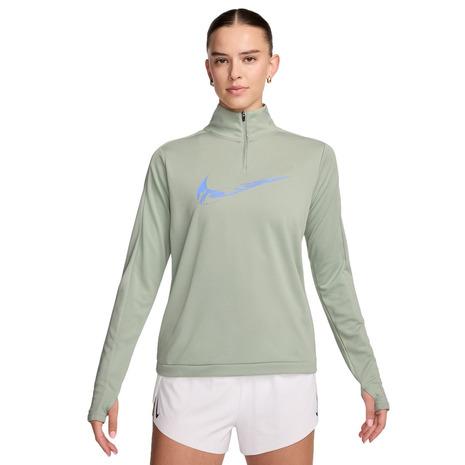 ナイキ（NIKE）（レディース）スウッシュ ドライフィット 1/4ジップ ランニング ミッドレイヤー...