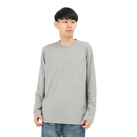 ジム（gim）（メンズ）スムースシルケット クルーネック シャツ 24538680-003