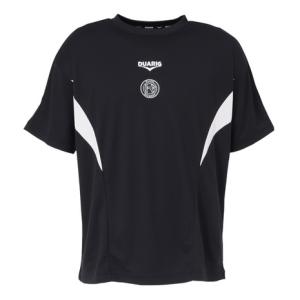 デュアリグ（DUARIG）（メンズ）サッカーウェア ドライプラスクール シャインブロック UVプラクティスシャツ 5S0020-SCWR-741ES BLK｜SuperSportsXEBIO Yahoo!店