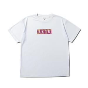 アクター（AKTR）（メンズ、レディース）バスケットボールウェア CUT-UP CAMO ボックスロゴ スポーツ Tシャツ 125-027005 WH