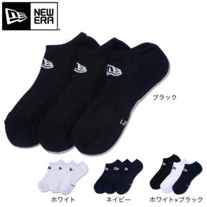 ニューエラ（NEW ERA）（メンズ、レディース、キッズ）ソックス ショート丈 3足組 14518166 14518167 14518168 14518171｜SuperSportsXEBIO Yahoo!店